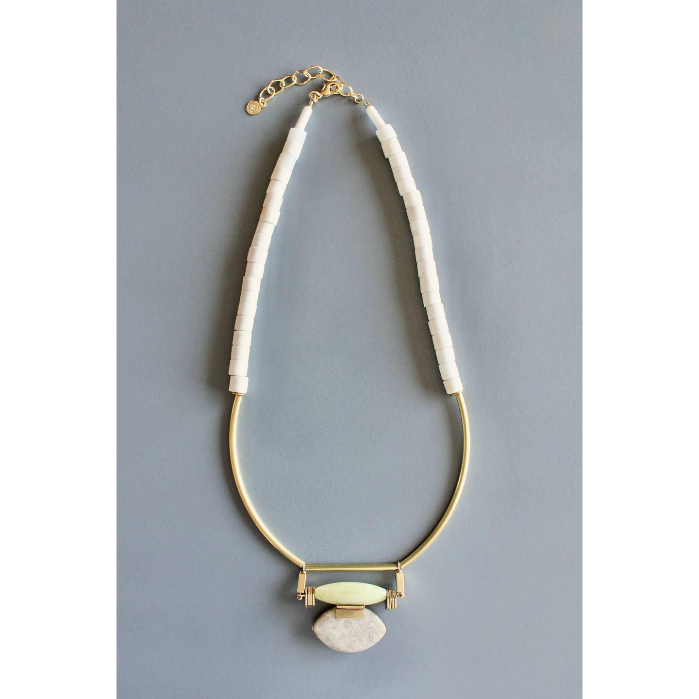 Jade and Jasper Artdeco Necklace