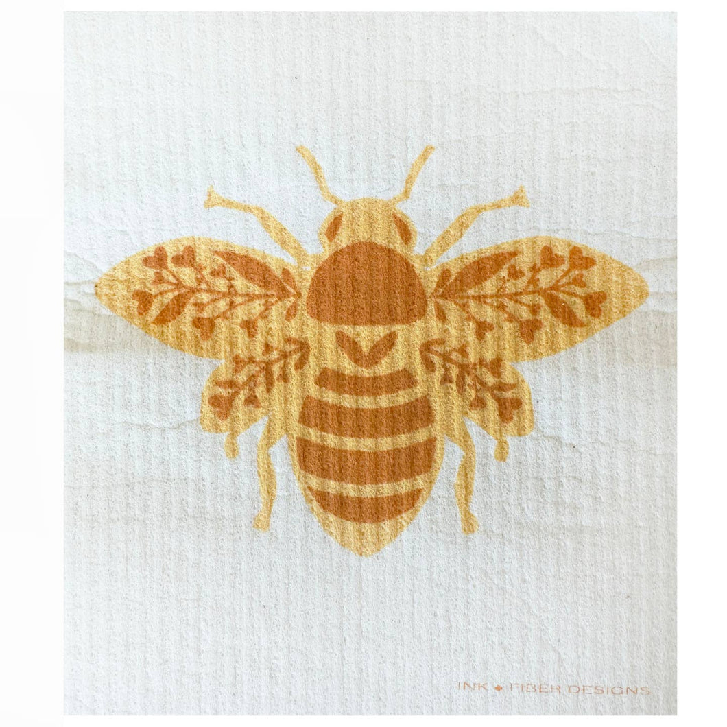 Queen Bee Swedish Dishcloth