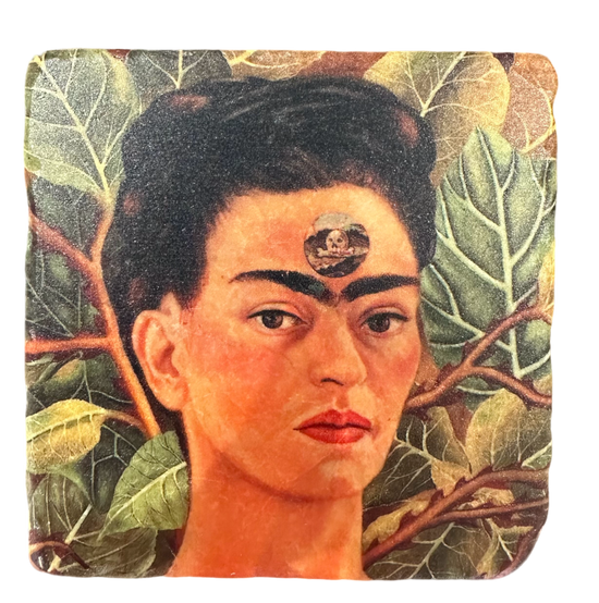 Frida Kahlo - Tumbled Marble Coaster