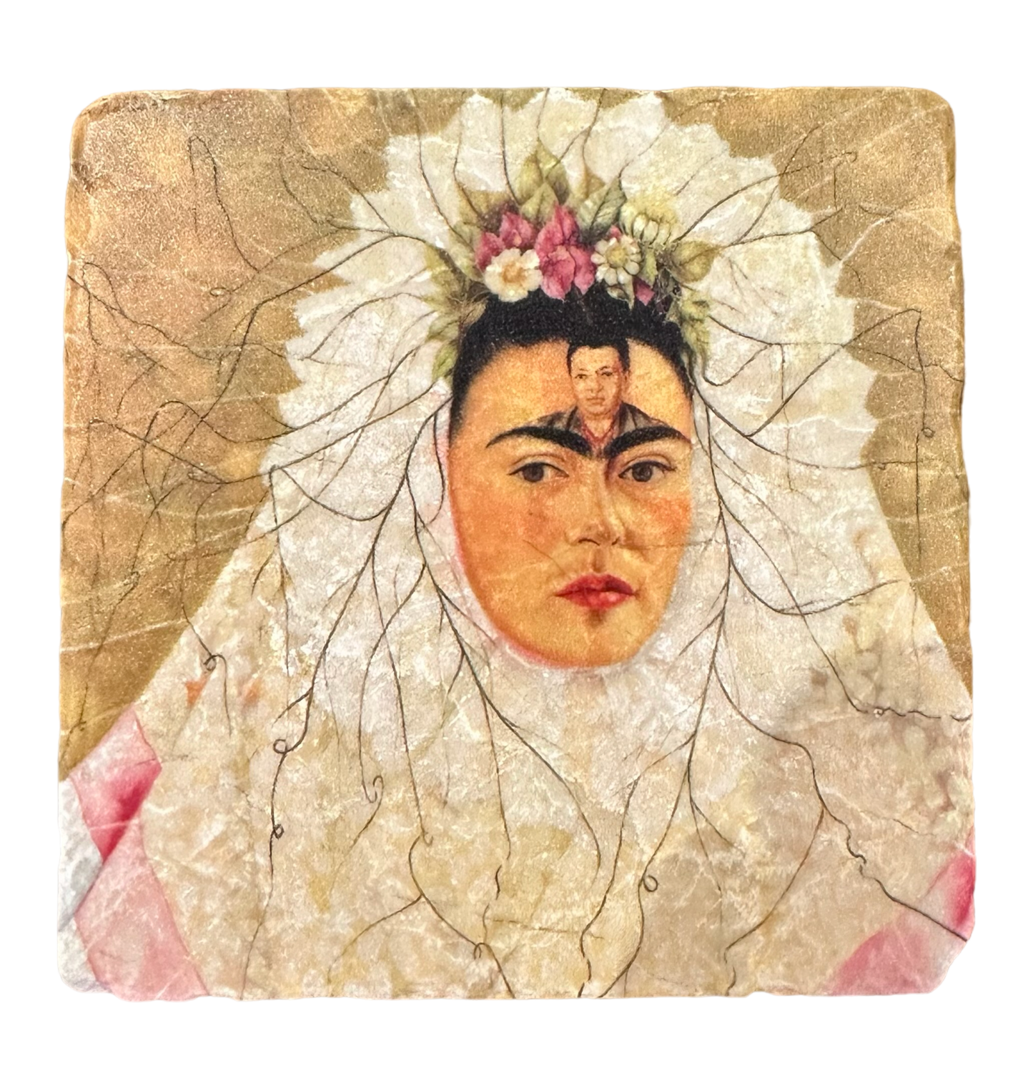 Frida Kahlo - Tumbled Marble Coaster