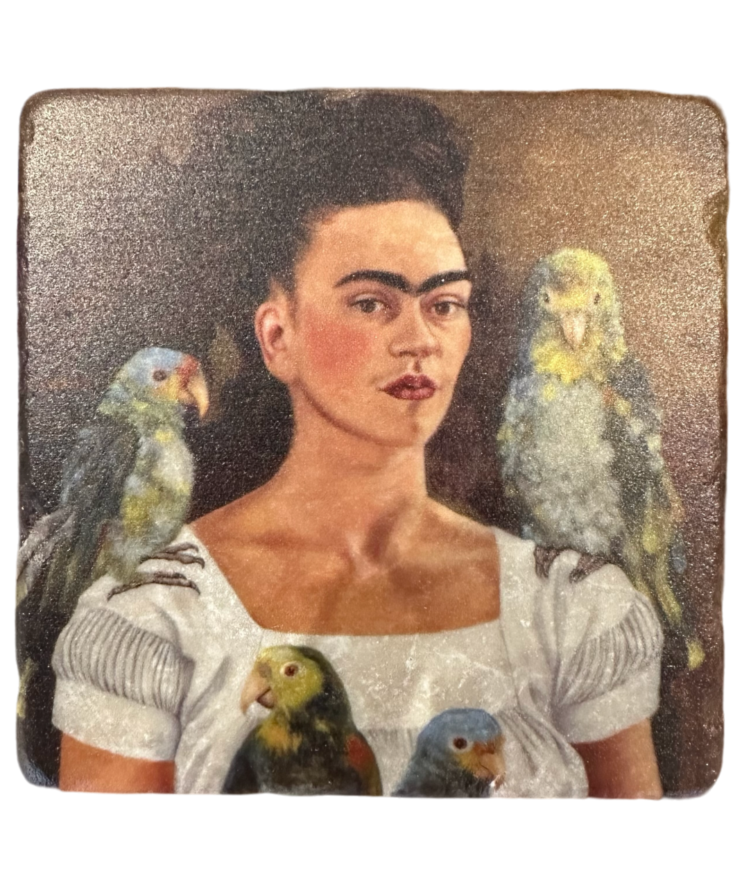 Frida Kahlo - Tumbled Marble Coaster