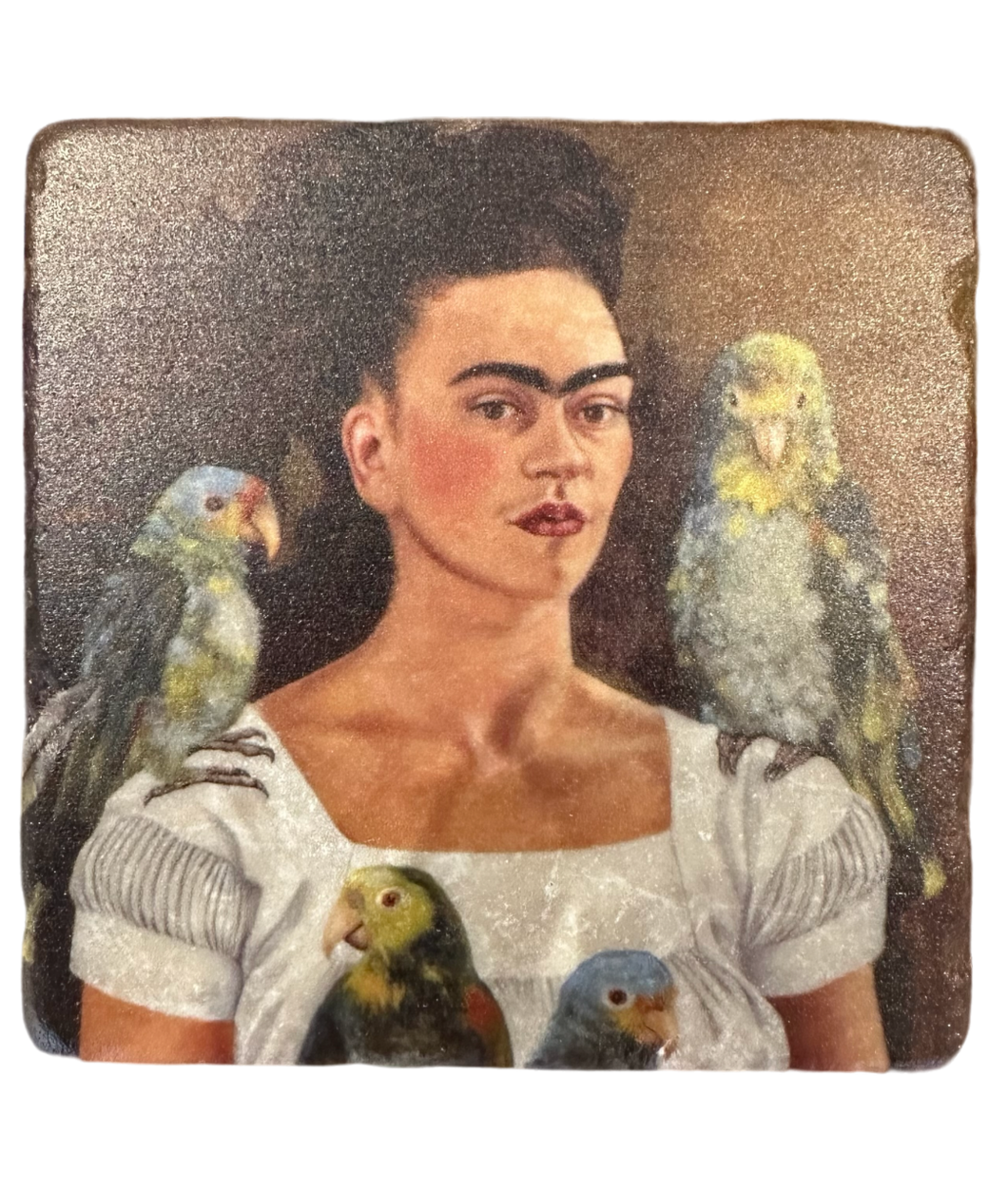 Frida Kahlo - Tumbled Marble Coaster