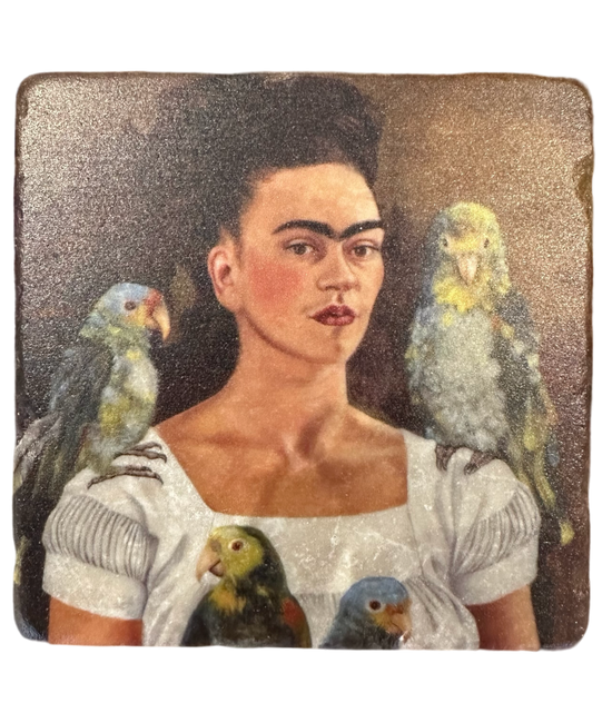 Frida Kahlo - Tumbled Marble Coaster