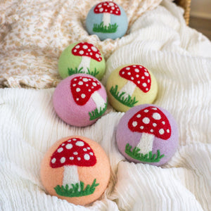 Eco Wool Dryer Balls - Enchanted Mushrooms