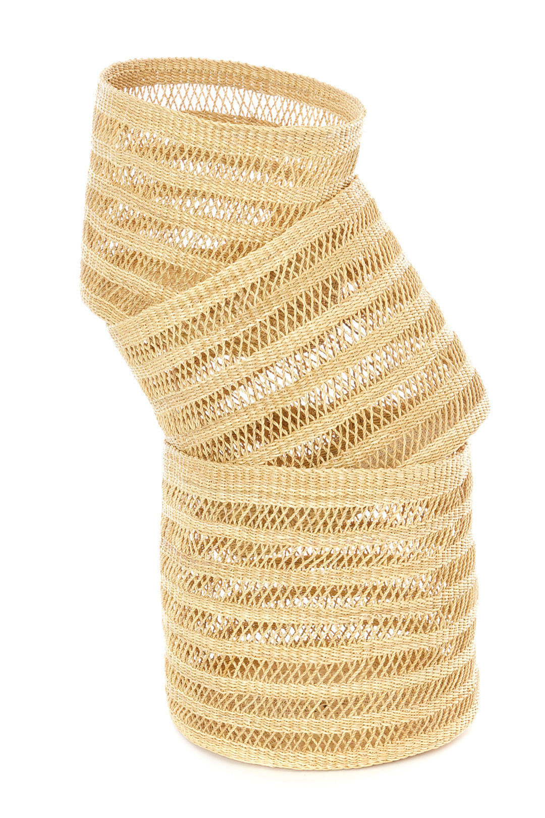 Lace Weave Basket Bins from Ghana