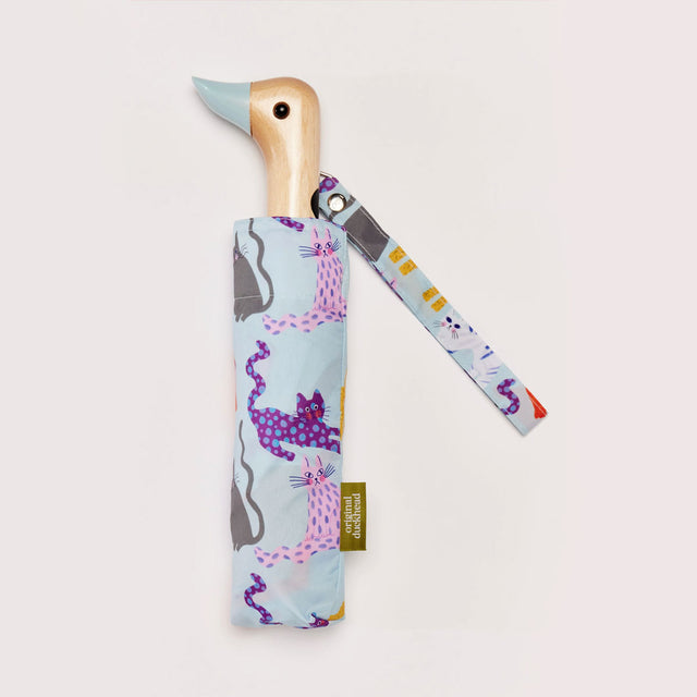 Arty Cats Compact Duck Umbrella