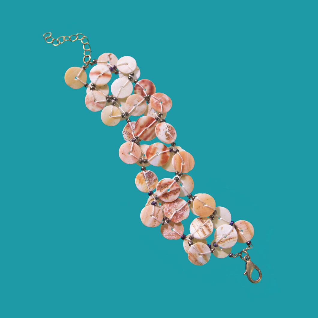 Natural Seashell Cuff Bracelet