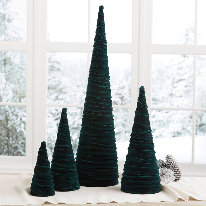 Handmade Velvet Holiday Trees