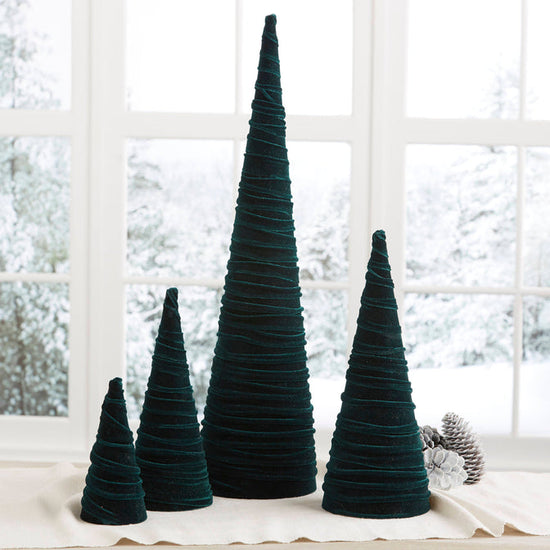 Handmade Velvet Holiday Trees