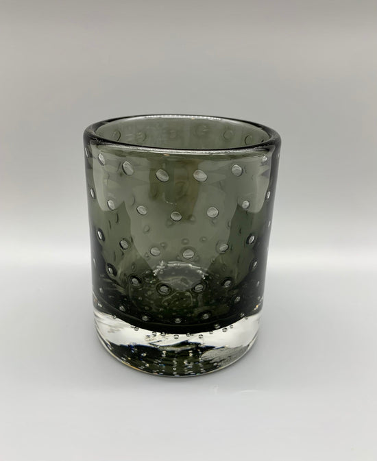 Gray Bubble Bourbon Glass