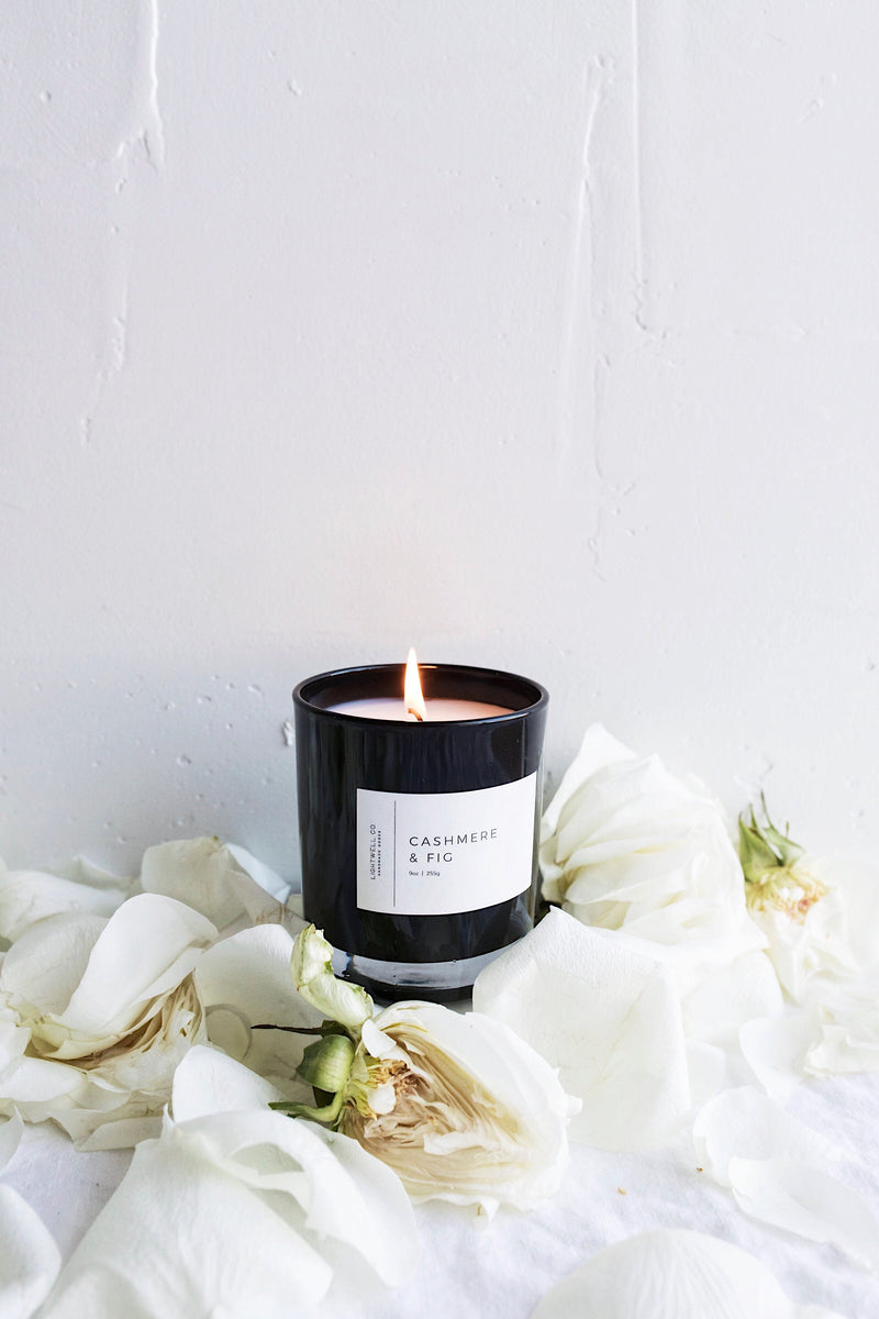 Cashmere and Fig Black Tumbler