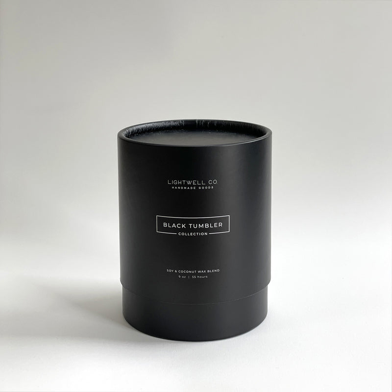 Tobacco and Bay Leaf Black Tumbler