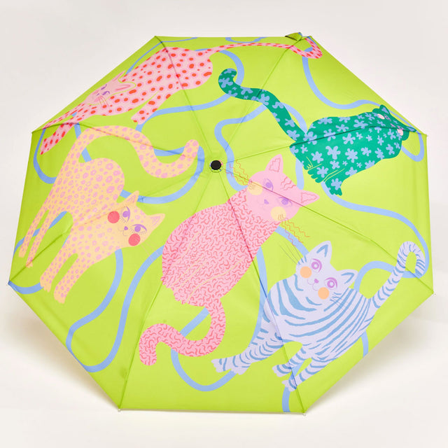 Arty Cats Compact Duck Umbrella