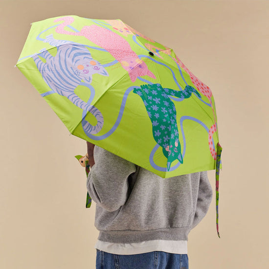 Arty Cats Compact Duck Umbrella