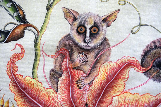 Bush Baby Tea Towel - Parakeet