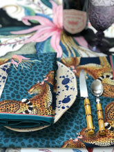 Load image into Gallery viewer, Leopard Lily Napkins (Pair) - Frost
