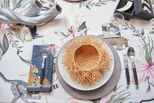 Load image into Gallery viewer, Leopard Lily Tablecloth - Cotton - Safari Stone - Large
