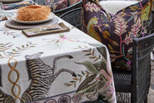 Load image into Gallery viewer, Leopard Lily Tablecloth - Cotton - Safari Stone - Large
