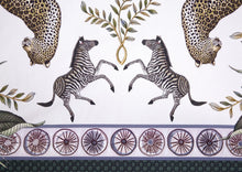 Load image into Gallery viewer, Leopard Lily Tablecloth - Cotton - Safari Stone - Large

