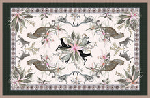 Load image into Gallery viewer, Leopard Lily Tablecloth - Cotton - Safari Stone - Large

