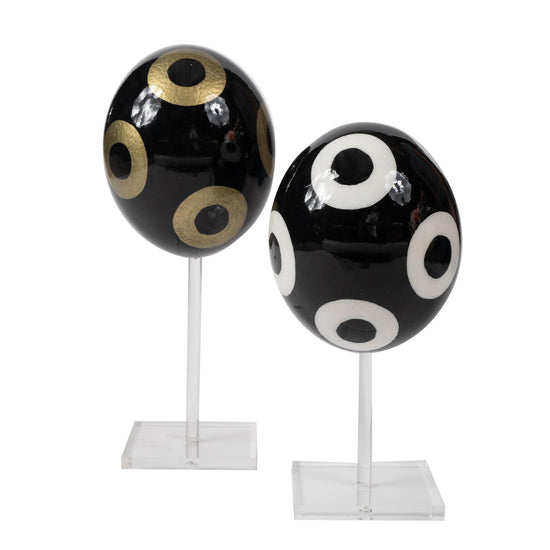 Painted Ostrich Egg - Cicles
