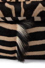 Load image into Gallery viewer, Zebra Hide Tub Chair
