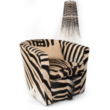 Load image into Gallery viewer, Zebra Hide Tub Chair
