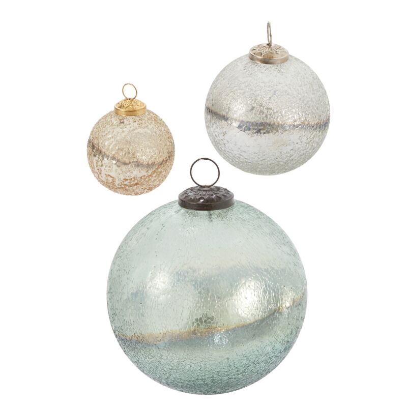 Northern Lights Glass Ornaments