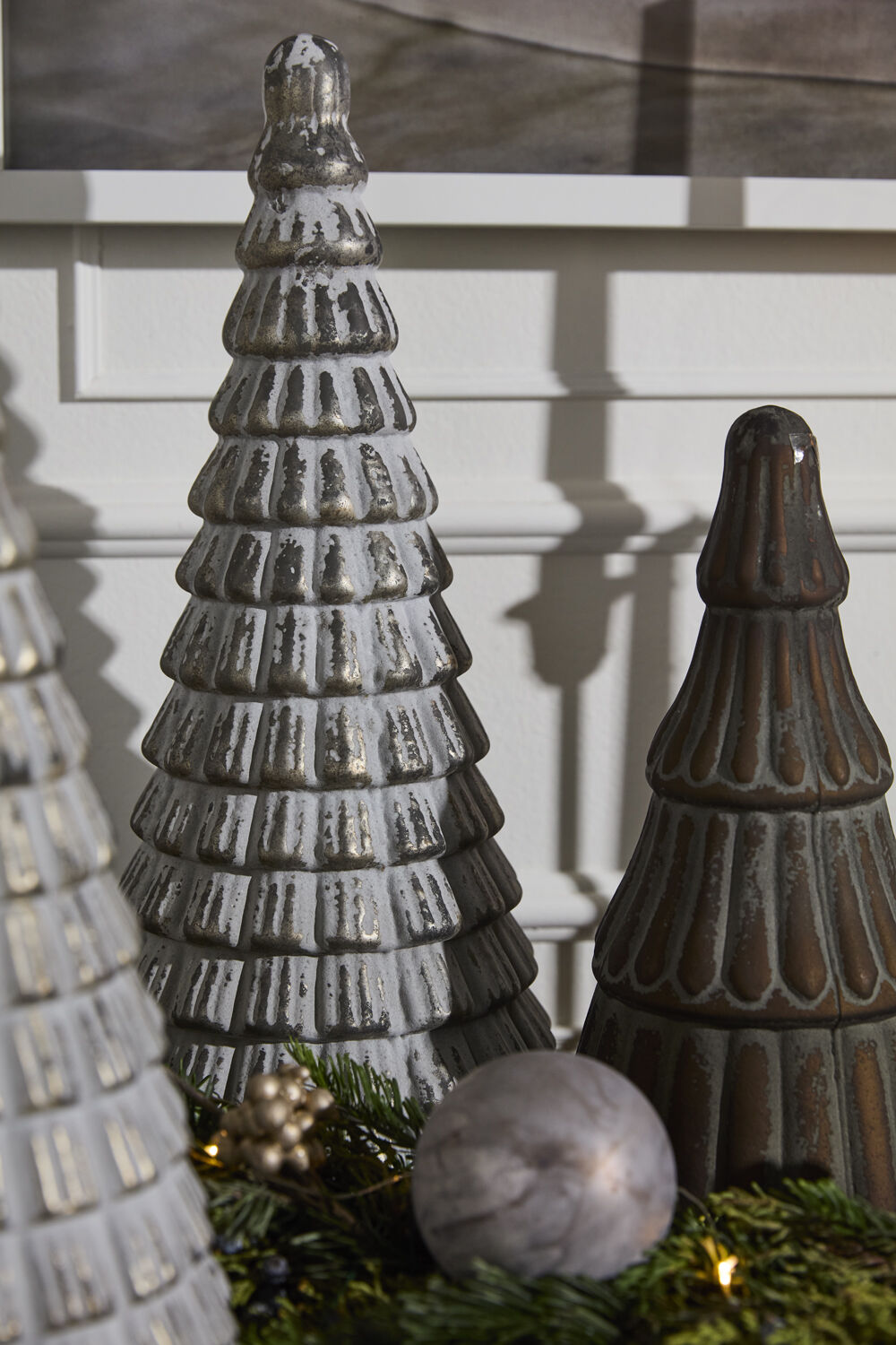 Norway Glass Tree in Silver Frost