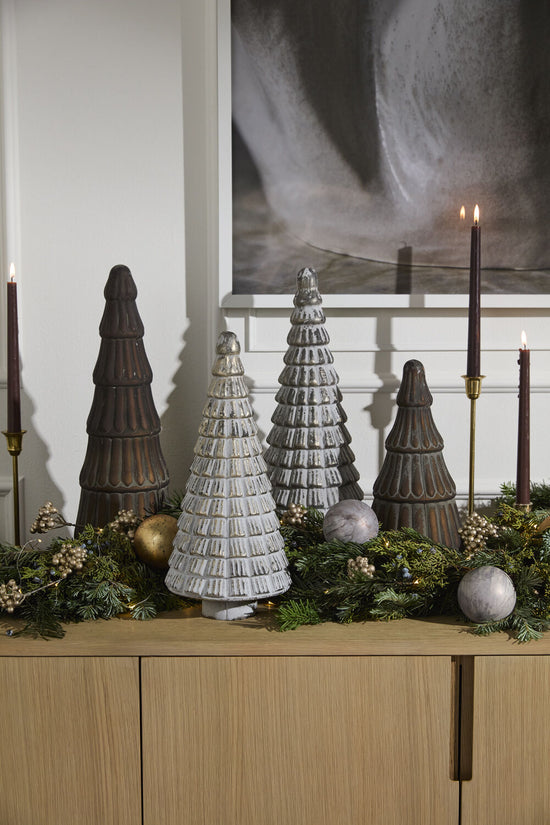 Norway Glass Tree in Silver Frost