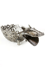 Load image into Gallery viewer, Recycled Metal Sitting Hippo Planter
