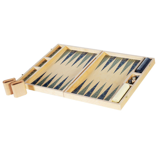 Olio Azure Tabletop Backgammon Set