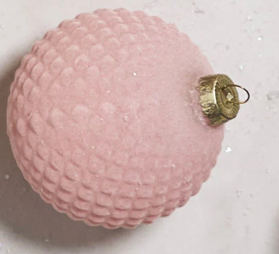 Rosy Velvet Ornaments