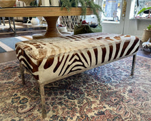 Load image into Gallery viewer, Vintage Zebra Bench
