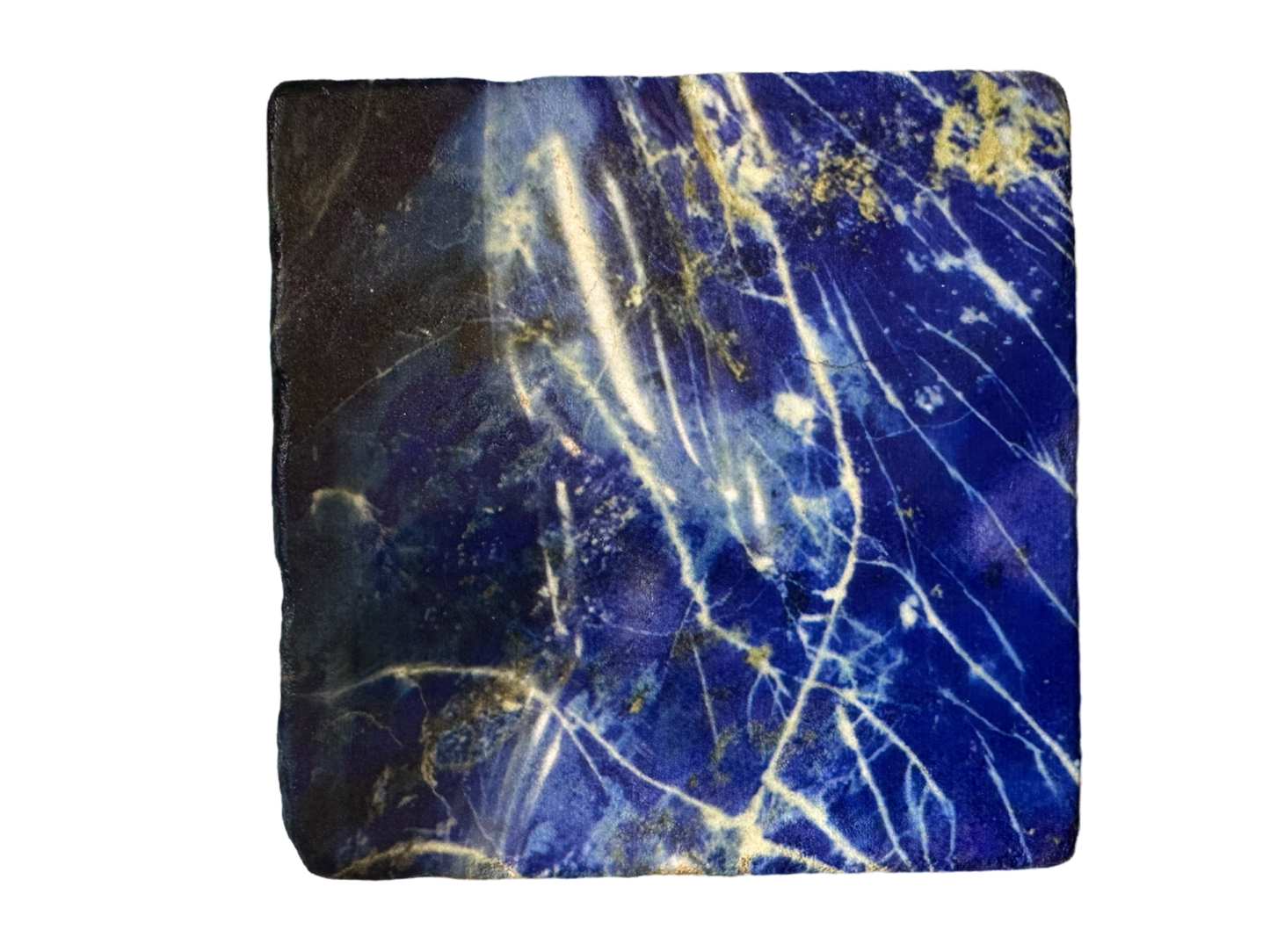 Lapis Lazul - Tumbled Marble Coaster