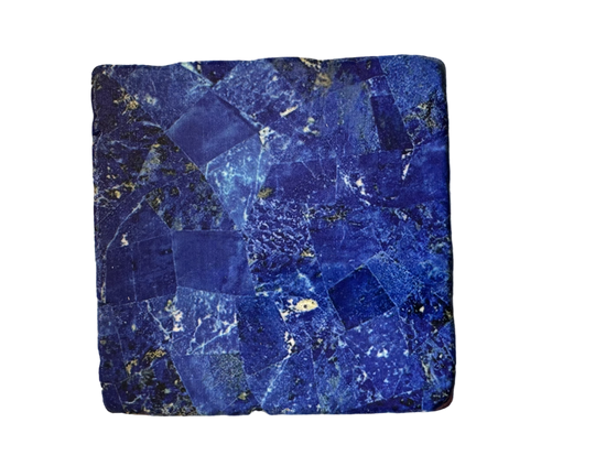 Lapis Lazul - Tumbled Marble Coaster