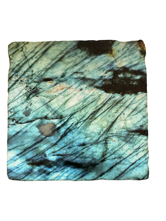Labradorite - Tumbled Marble Coaster