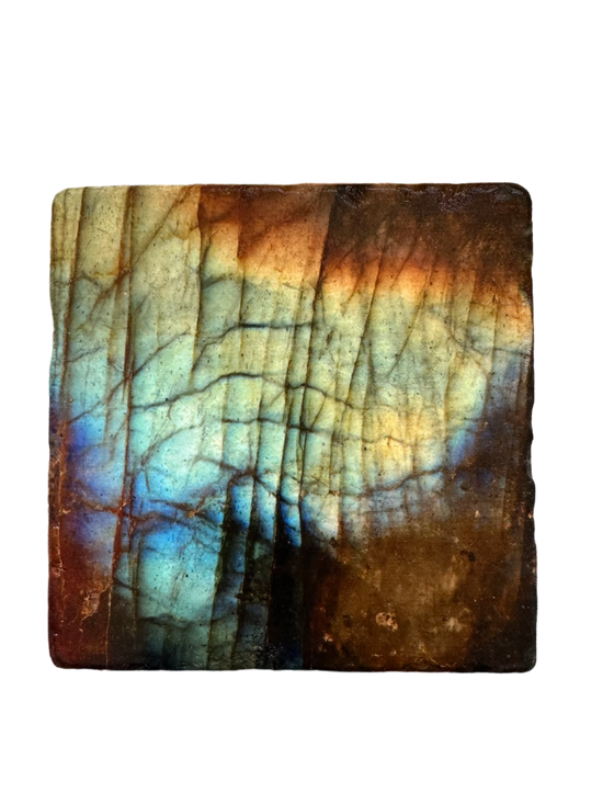 Labradorite - Tumbled Marble Coaster