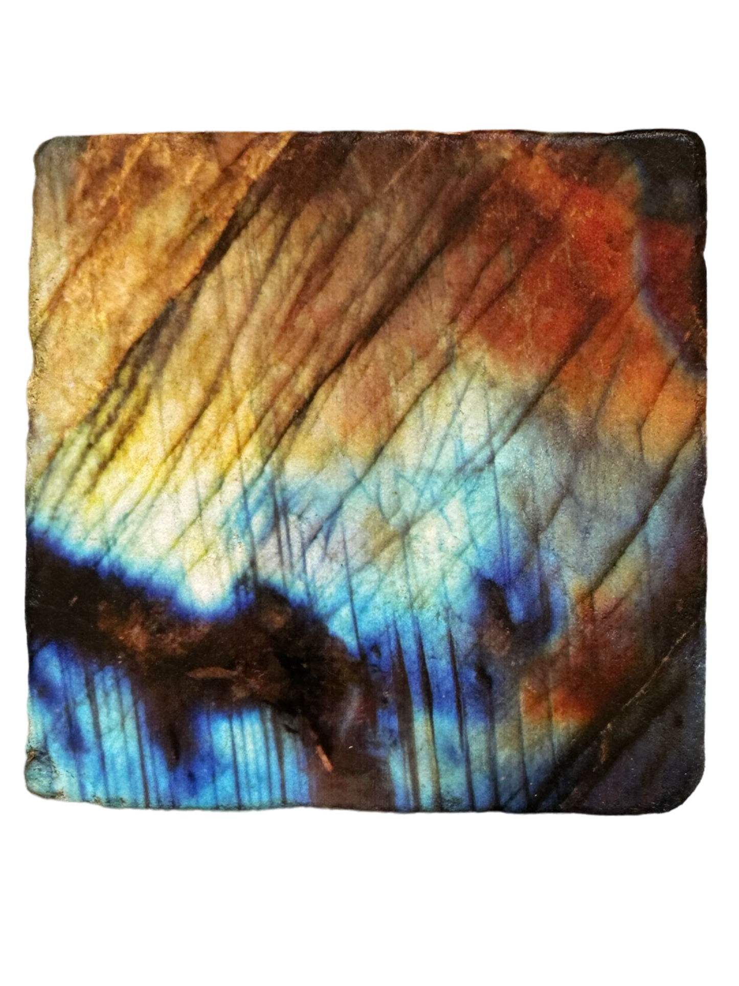 Labradorite - Tumbled Marble Coaster