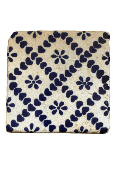 Mexican Tile II - Tumbled Marble Coasters