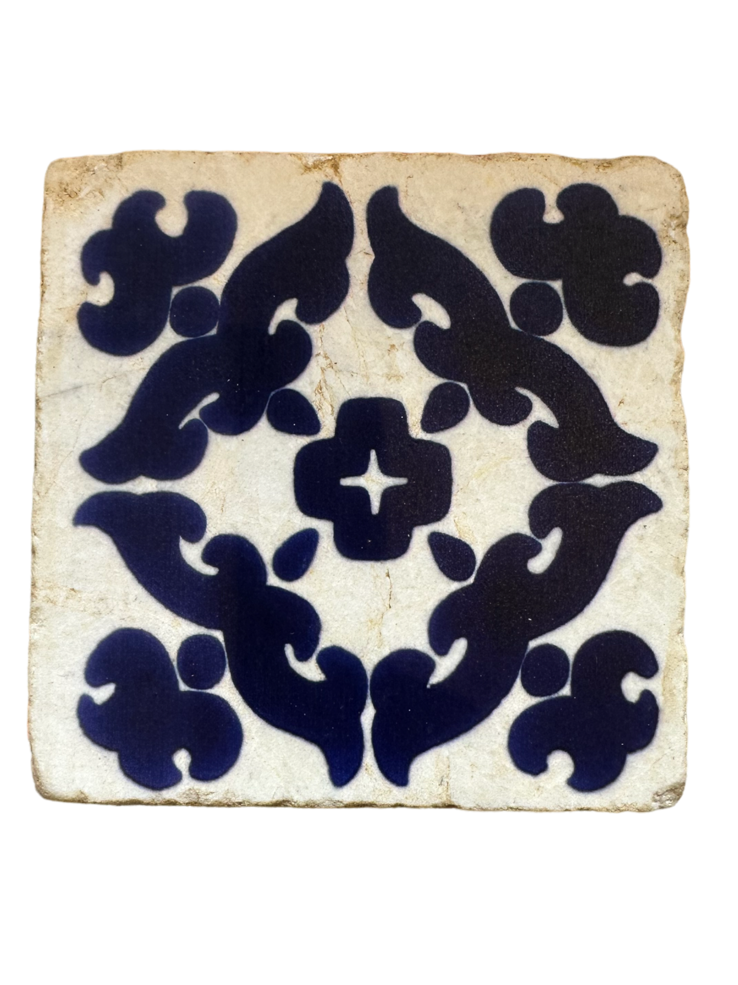 Mexican Tile II - Tumbled Marble Coasters