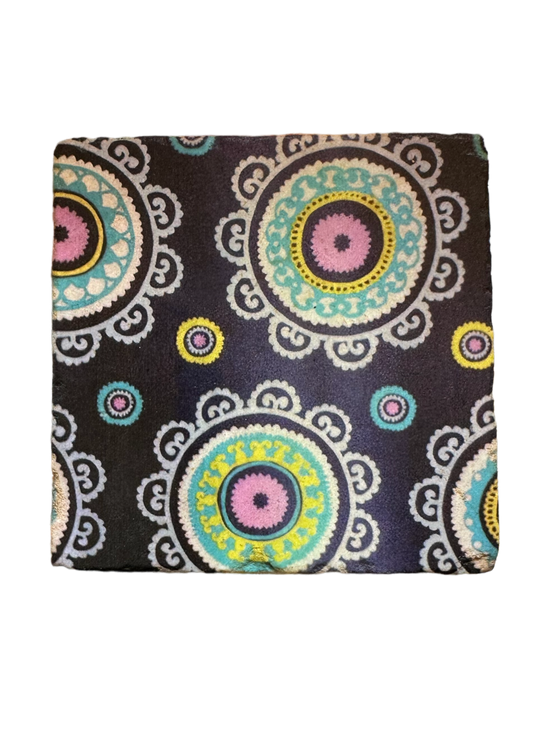 Suzani - Tumbled Marble Coaster