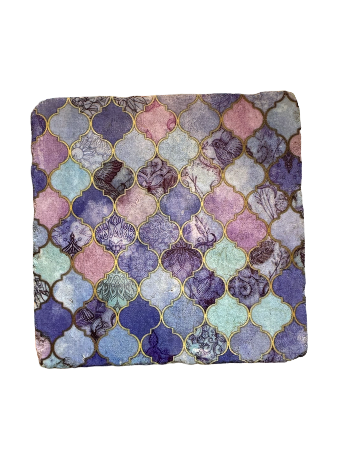 Mauvelous - Tumbled Marble Coaster