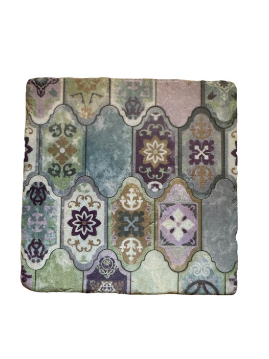 Mauvelous - Tumbled Marble Coaster