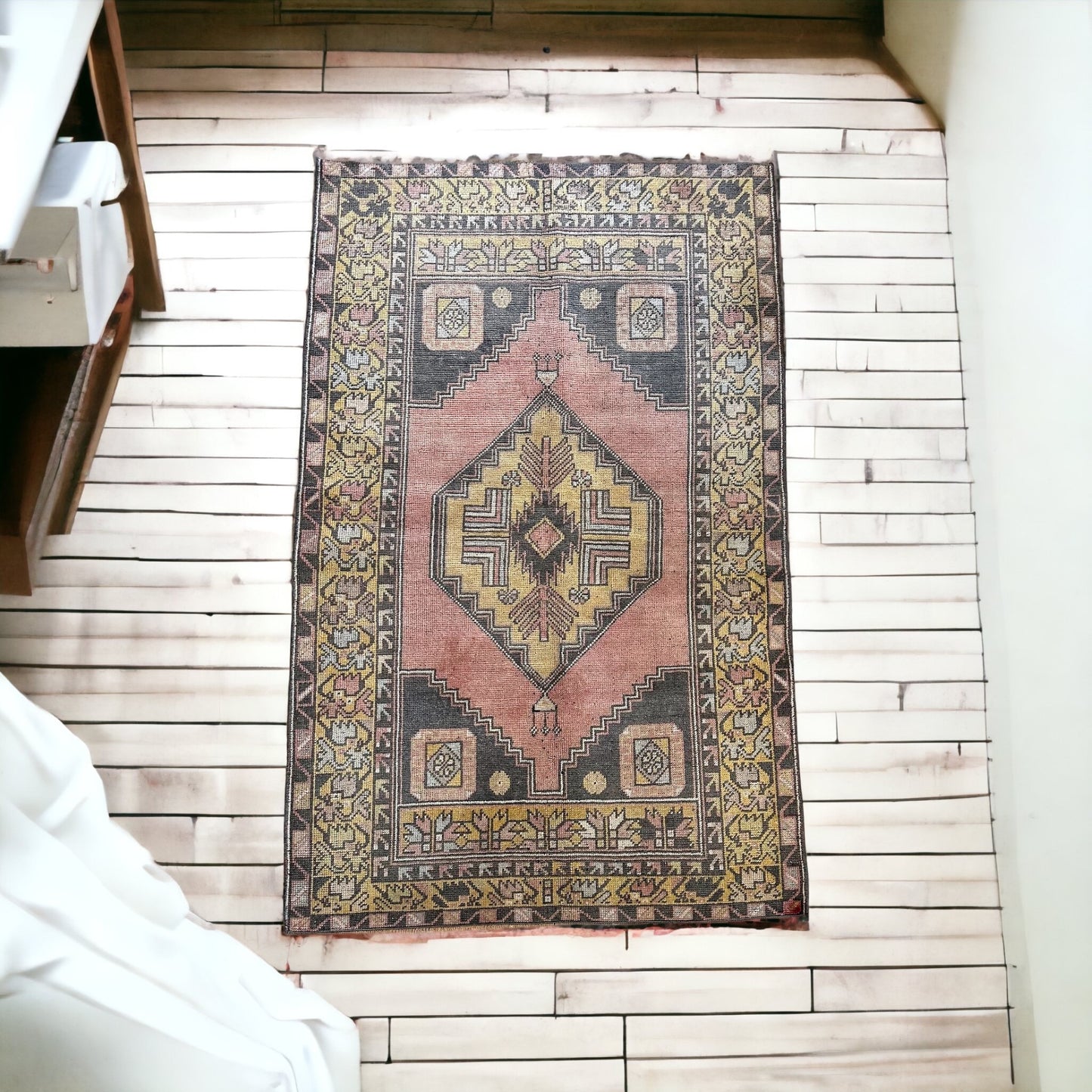 Vintage Oushak Style Turkish Rug