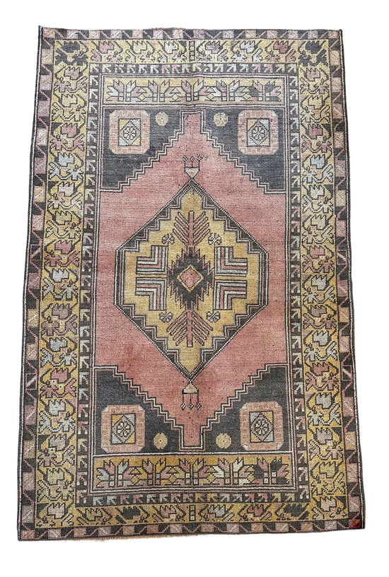 Vintage Oushak Style Turkish Rug