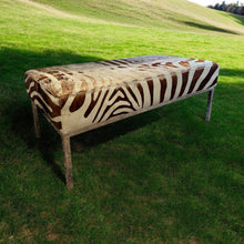 Load image into Gallery viewer, Vintage Zebra Bench
