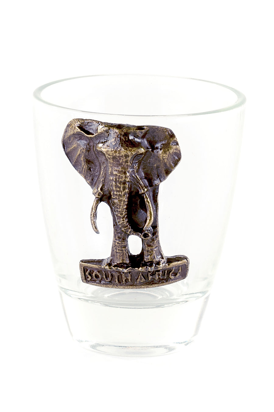 South African Brass Elephant Shot Glass