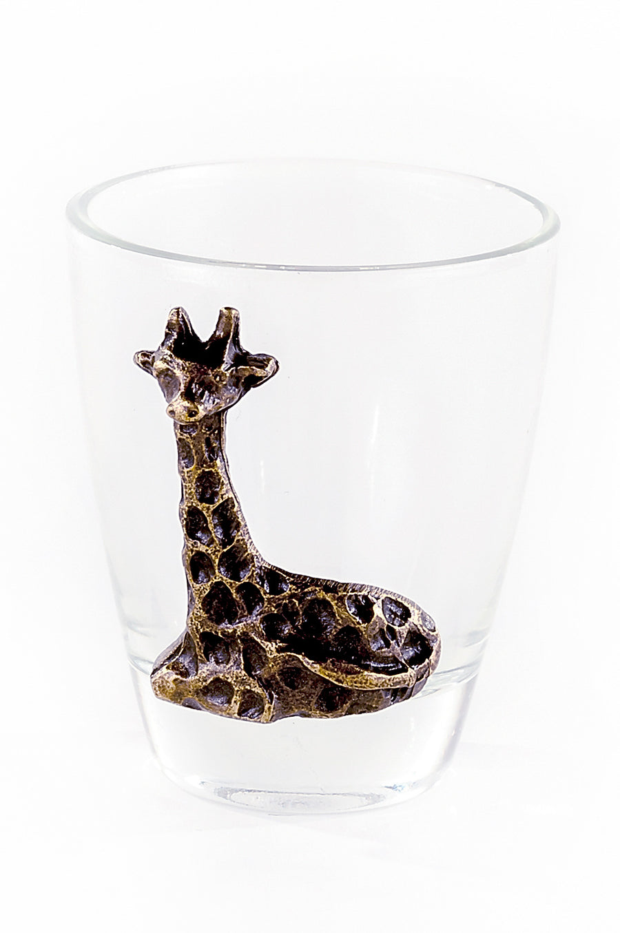 South African Brass Giraffe Shot Glass