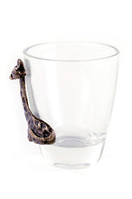 Load image into Gallery viewer, South African Brass Giraffe Shot Glass
